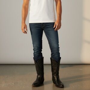 1990s Lucchese 4710 Black Cowboy Boots 11.5 D Mens